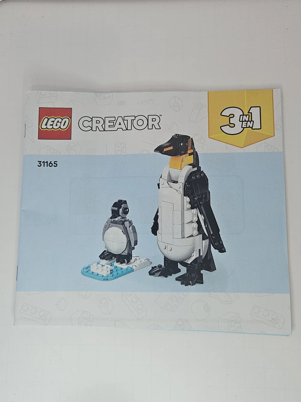 LEGO Creator Penguin Duo Instruction Booklet - Black, White, Yellow